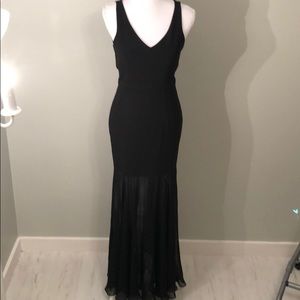 Perfect for prom black dress with mesh panels